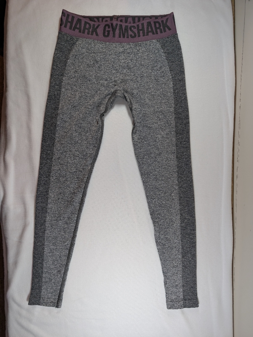 Gymshark Gray and Plum Performance Leggings